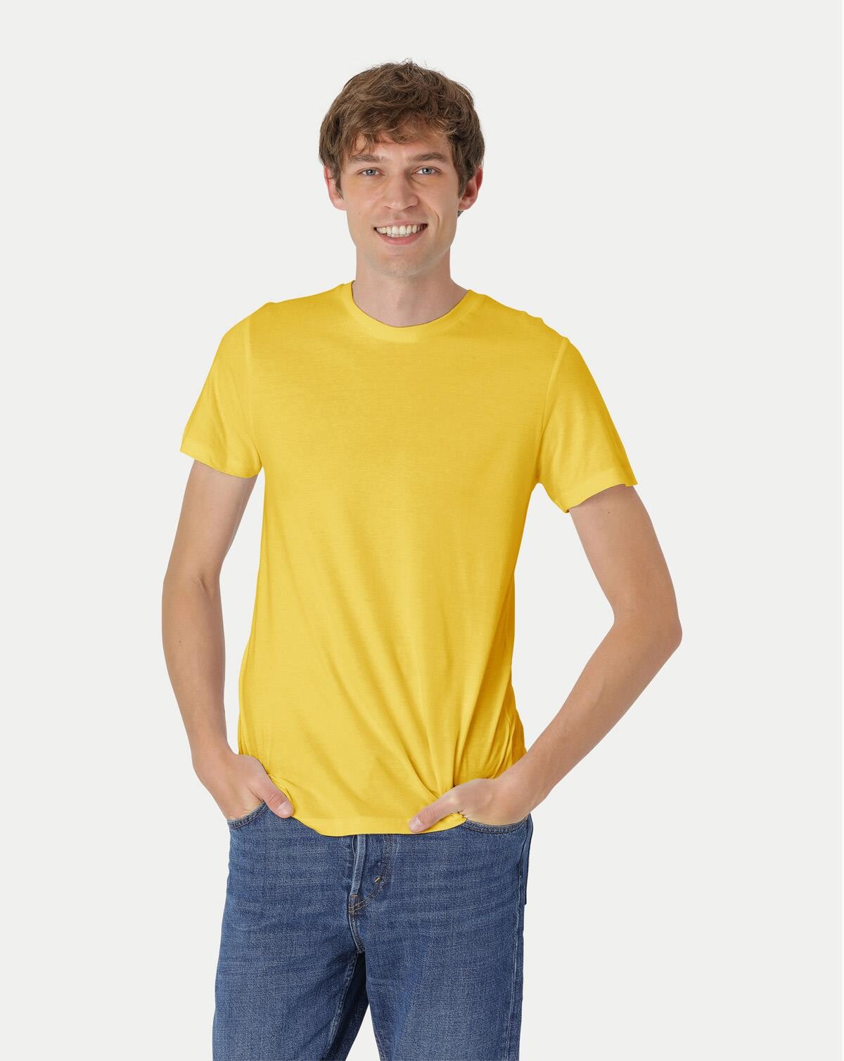Neutral Økologisk T-shirt til - Tætsiddende (Gul, M)