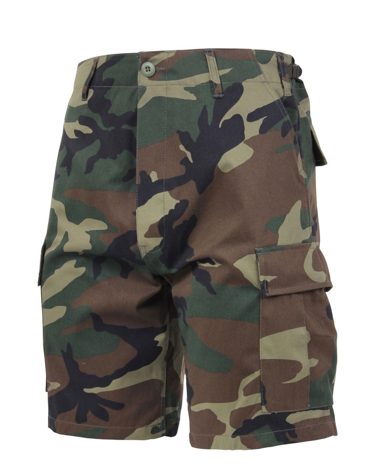 Rothco BDU Shorts (Woodland, Medium / 31"-35")