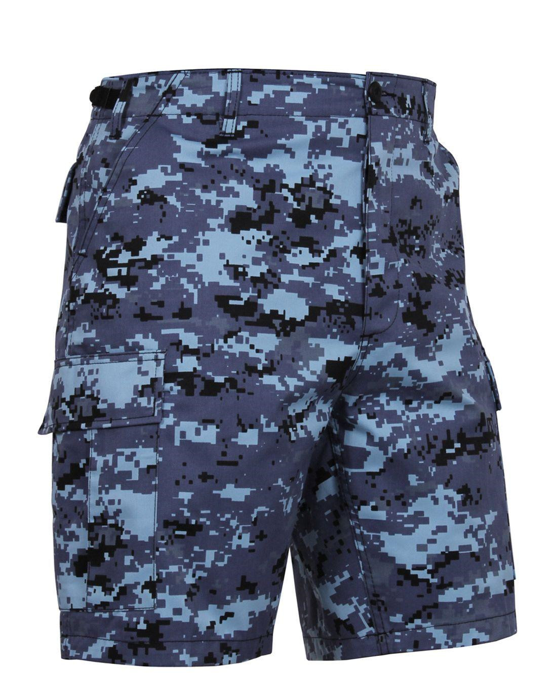 Rothco BDU Shorts (Sky Blue Digital Camo, Small / 27"-31")