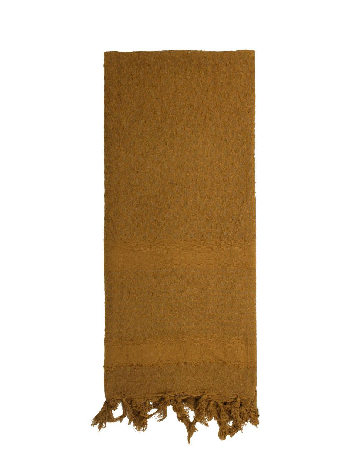 Rothco Deluxe Partisan Tørklæde Ensfarvet (Coyote Brun, One Size) (613902986374)