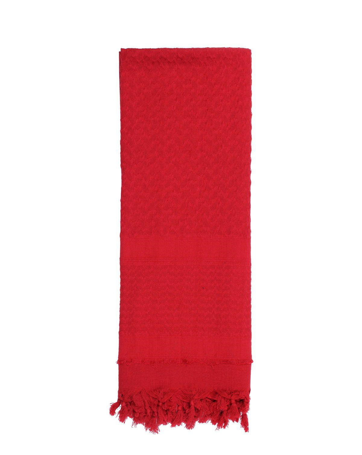 Rothco Deluxe Partisan Tørklæde Ensfarvet (Rød, One Size)