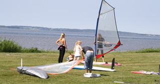 windsurfing klargøring
