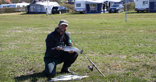 lystfiskeri Jari med ørred og hornfisk