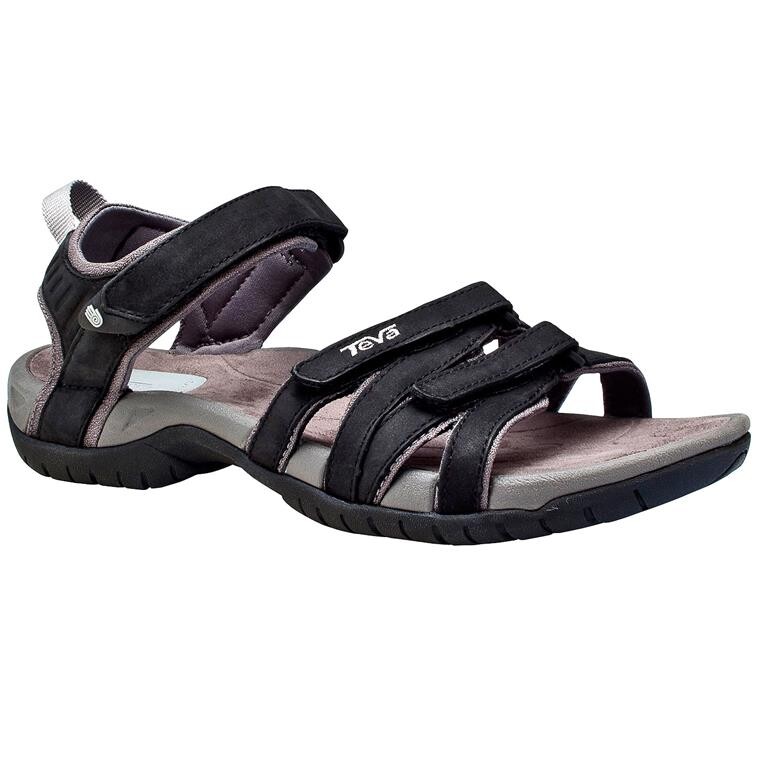 Teva Womens Tirra Leather (Sort (BLACK) 36)