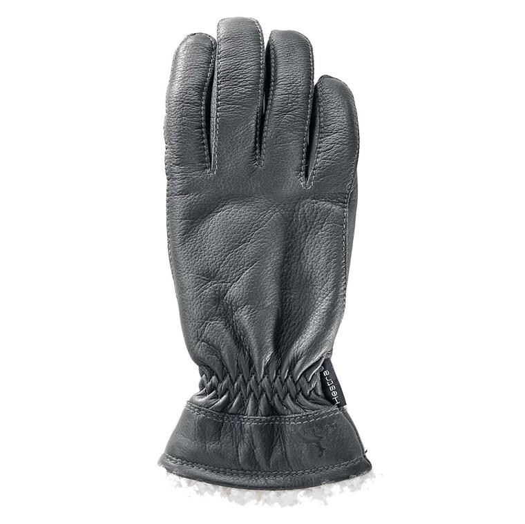 Hestra Womens Buvika Deerskin Primaloft (Sort (BLACK) 6)