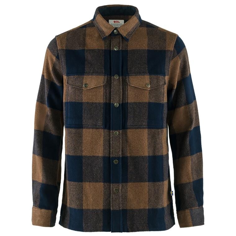 Fjällräven Mens Canada Shirt  (Blå (CHESTNUT-DARK NAVY/230-555) Medium)