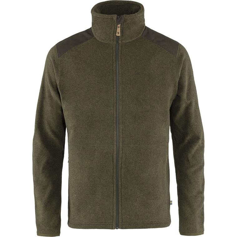 Fjällräven Mens Sten Fleece  (Grøn (DARK OLIVE/633) Small)