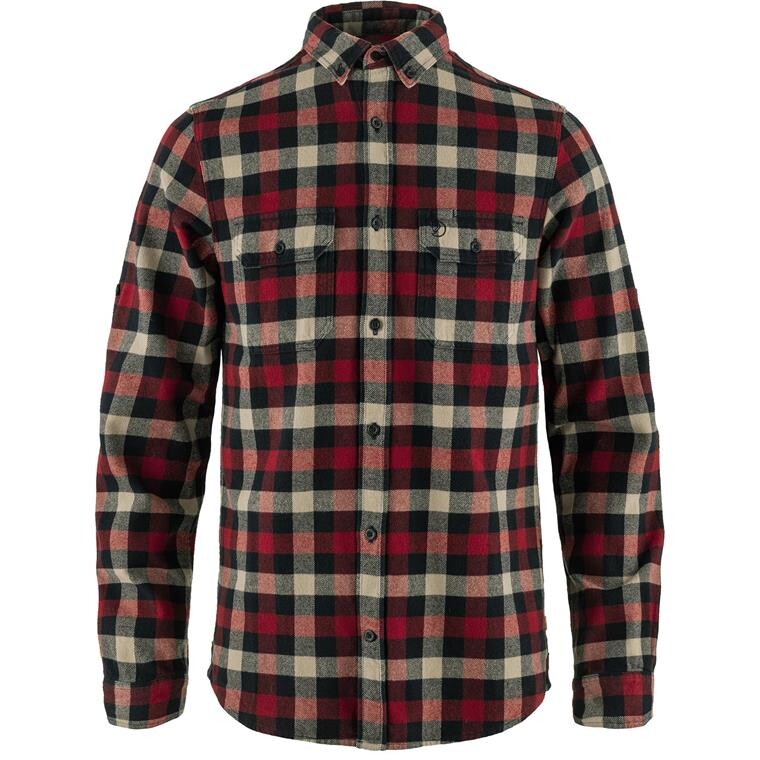 Fjällräven Mens Skog Shirt  (Blå (DARK NAVY-RED/555-320) X-small)