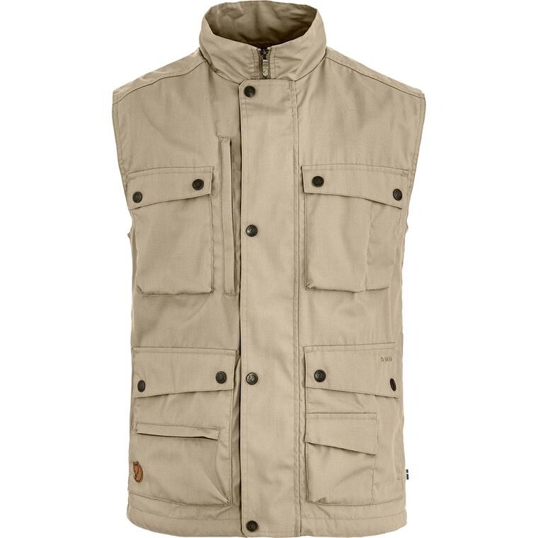 Fjällräven Mens Reporter Lite Vest  (Hvid (FOSSIL/118) Small)