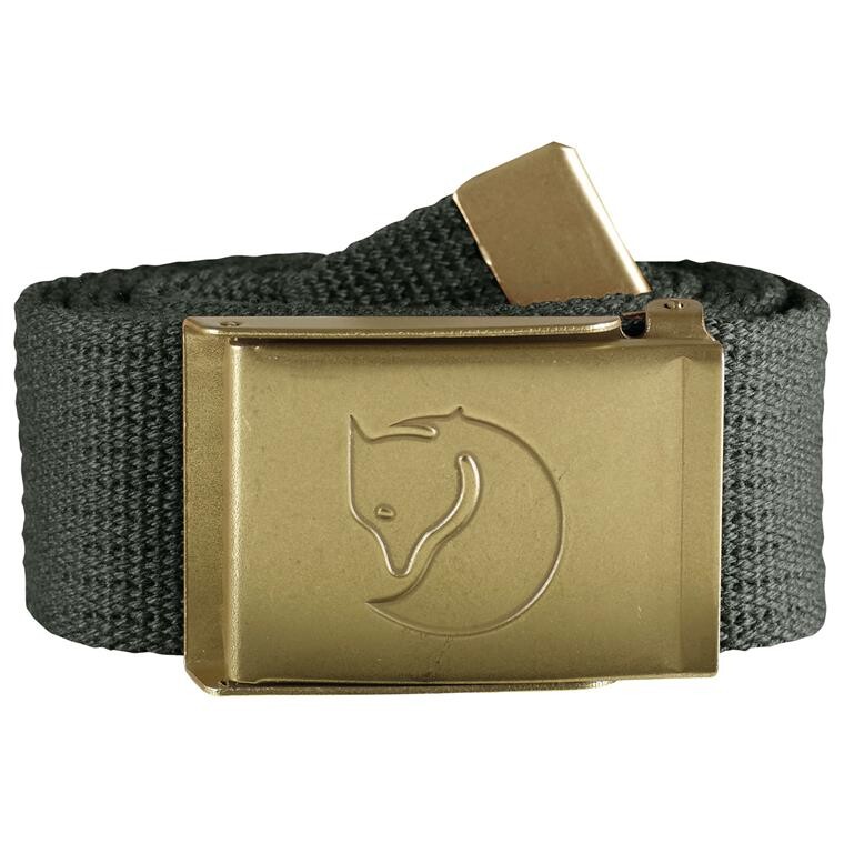 Fjällräven Canvas Brass Belt 4 cm (Grå (MOUNTAIN GREY/032) One size)
