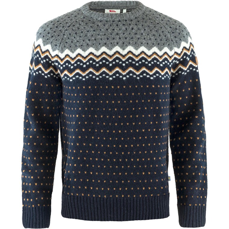 Fjällräven Mens Övik Knit Sweater  (Blå (DARK NAVY/555) Small)