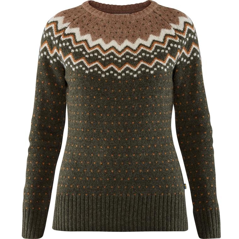 Fjällräven Womens Övik Knit Sweater  (Grøn (DEEP FOREST/662) XX-small)