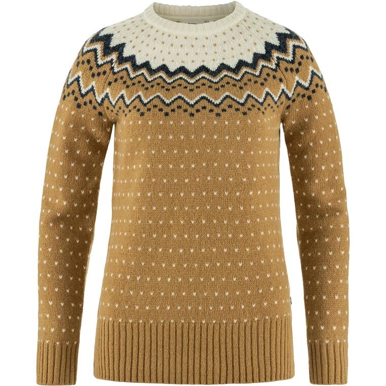 Fjällräven Womens Övik Knit Sweater  (Brun (BUCKWHEAT BROWN-CHALK/232-113) X-small)