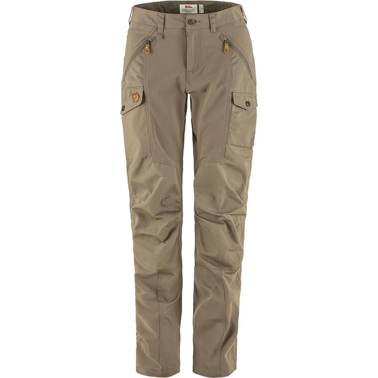 Fjällräven Womens Nikka Trousers Curved  (Brun (SUEDE BROWN/244) 34)