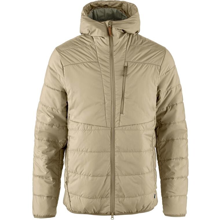 Fjällräven Mens Keb Padded Hoodie  (Hvid (FOSSIL/118) Small)
