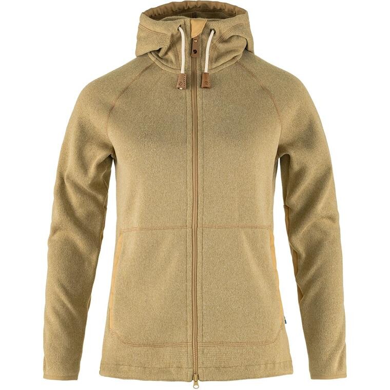 Fjällräven Womens Övik Fleece Hoodie  (Beige (DUNE BEIGE/196) X-small)