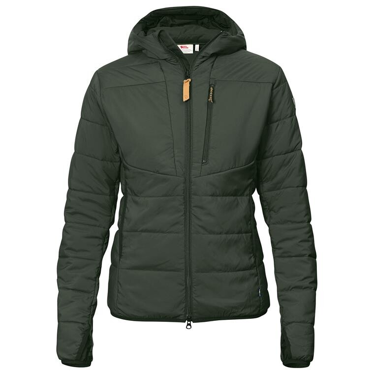 Fjällräven Womens Keb Padded Hoodie  (Grøn (DEEP FOREST/662) XX-small)