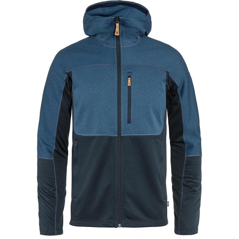 Fjällräven Mens Abisko Trail Fleece  (Blå (INDIGO BLUE-DARK NAVY/534-555) X-small)