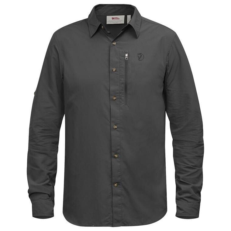 Fjällräven Mens Abisko Hike Shirt L/S  (Grå (DARK GREY/030) X-small)