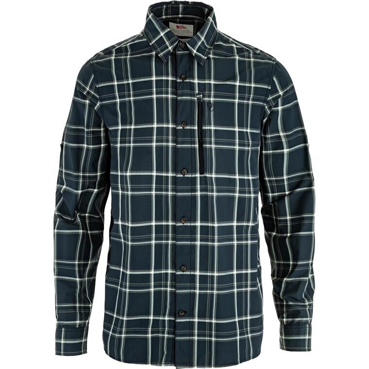 Fjällräven Mens Abisko Hike Shirt L/S  (Blå (DARK NAVY-CHALK WHITE/555-113) X-small)