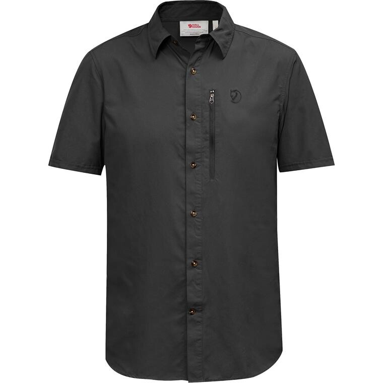 Fjällräven Mens Abisko Hike Shirt S/S  (Grå (DARK GREY/030) X-small)