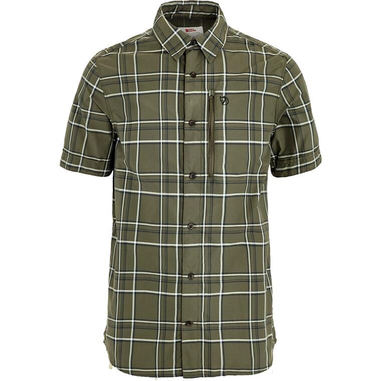 Fjällräven Mens Abisko Hike Shirt S/S  (Hvid (LAUREL GRN-CHALK WHITE/625-113) X-small)