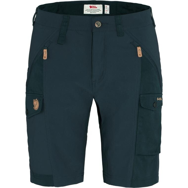 Fjällräven Womens Nikka Shorts Curved  (Blå (DARK NAVY/555) 34)