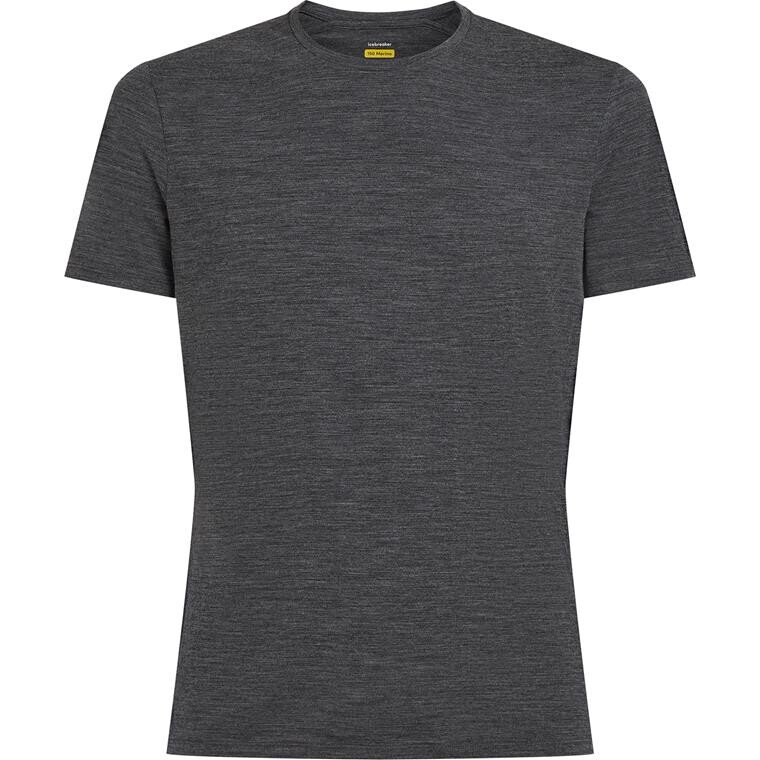 Icebreaker Mens Merino 150 Anatomica S/S Crewe (Grå (JET HTHR) Medium)