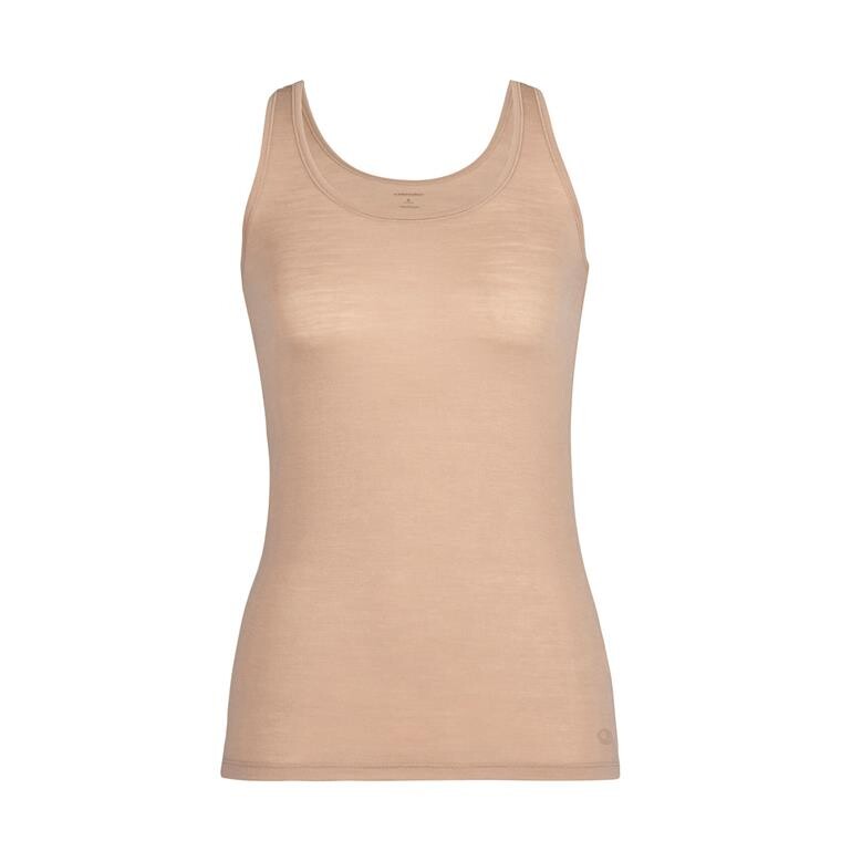Icebreaker Womens Merino 150 Siren Tank (Brun (PRALINE) Small)
