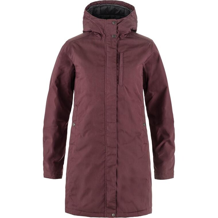 Fjällräven Womens Kiruna Padded Parka  (Rød (PORT/357) XX-small)