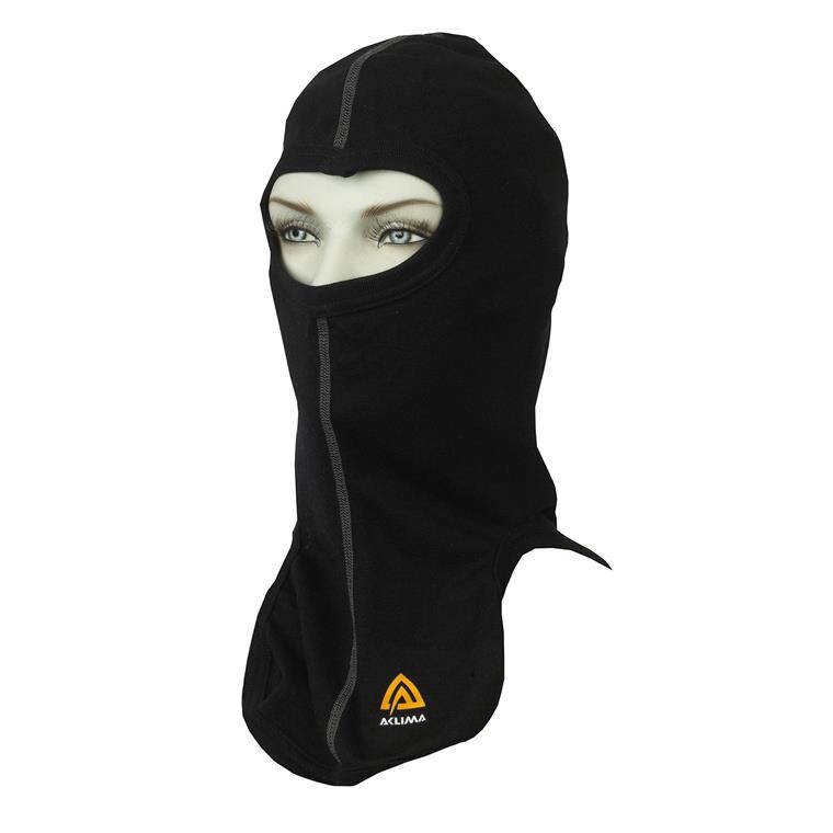 Aclima WarmWool Balaclava (Sort (JET BLACK) One size)