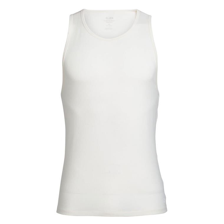 Icebreaker Mens Merino 150 Anatomica Tank (Hvid (SNOW) Small)