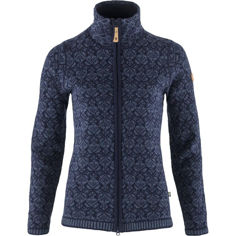 Fjällräven Womens Snow Cardigan  (Blå (DARK NAVY/555) X-small)