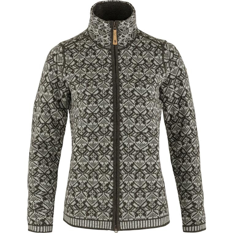 Fjällräven Womens Snow Cardigan (Grøn (DARK OLIVE/633) Small)