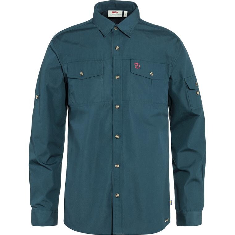 Fjällräven Mens Singi Trekking Shirt L/S  (Blå (MOUNTAIN BLUE/570) X-small)