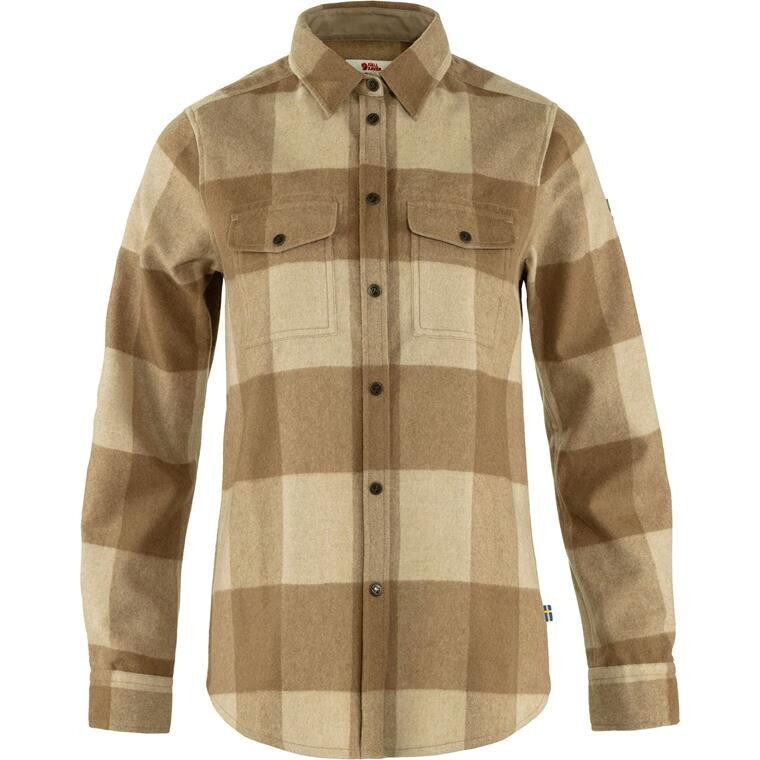 Fjällräven Womens Canada Shirt Ls (Brun (BUCKWHEAT BRW-LT BEIGE/232-191) XX-small)