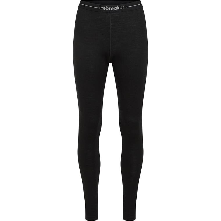 Icebreaker Womens Merino 200 Oasis Leggings (Sort (BLACK) Large)
