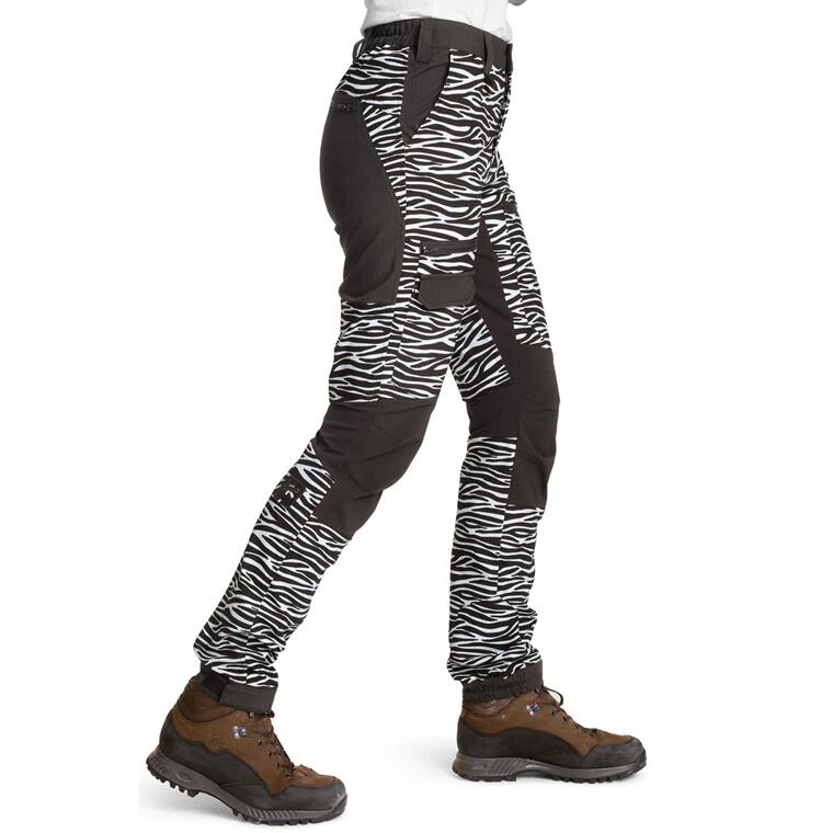 Frilufts Womens Medea Trekking Pants (Sort (SNOW WHITE ZEBRA) Small)