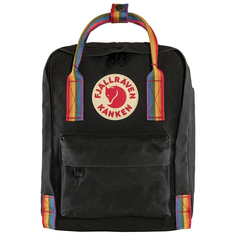 Fjällräven Kånken Rainbow Mini (Sort (BLACK-RAINBOW PTRN/550-907) One size)