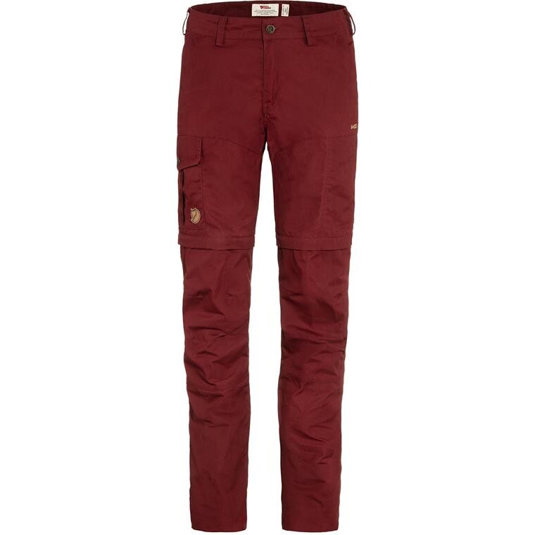 Fjällräven Womens Karla Pro Zip-off Trousers  (Rød (BORDEAUX RED/347) 34)