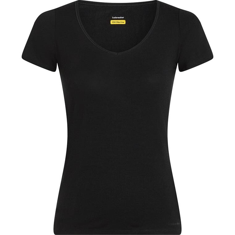 Icebreaker Womens Siren S/S Sweetheart (Sort (BLACK) X-small)
