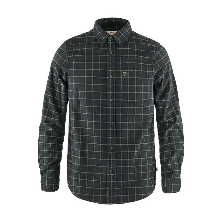 Fjällräven Mens Övik Flannel Shirt  (Grå (DARK GREY/030) X-large)