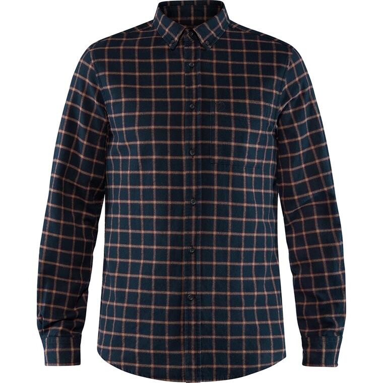 Fjällräven Mens Övik Flannel Shirt  (Blå (DARK NAVY/555) X-small)