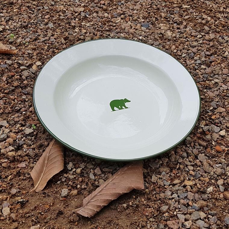 Friluftsland Enamel Bowl Bear Logo