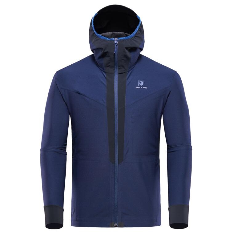 BlackYak Mens Dangi Hoody (Blå (BLUE PRINT) Small)