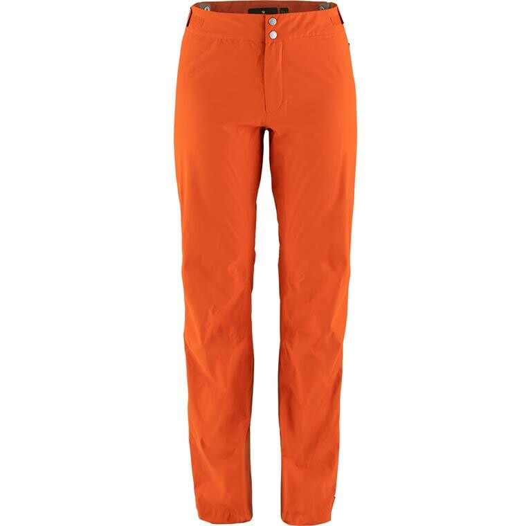 Fjällräven Womens Bergtagen Lite Eco-shell Trousers  (Orange (HOKKAIDO ORANGE/208) 36)