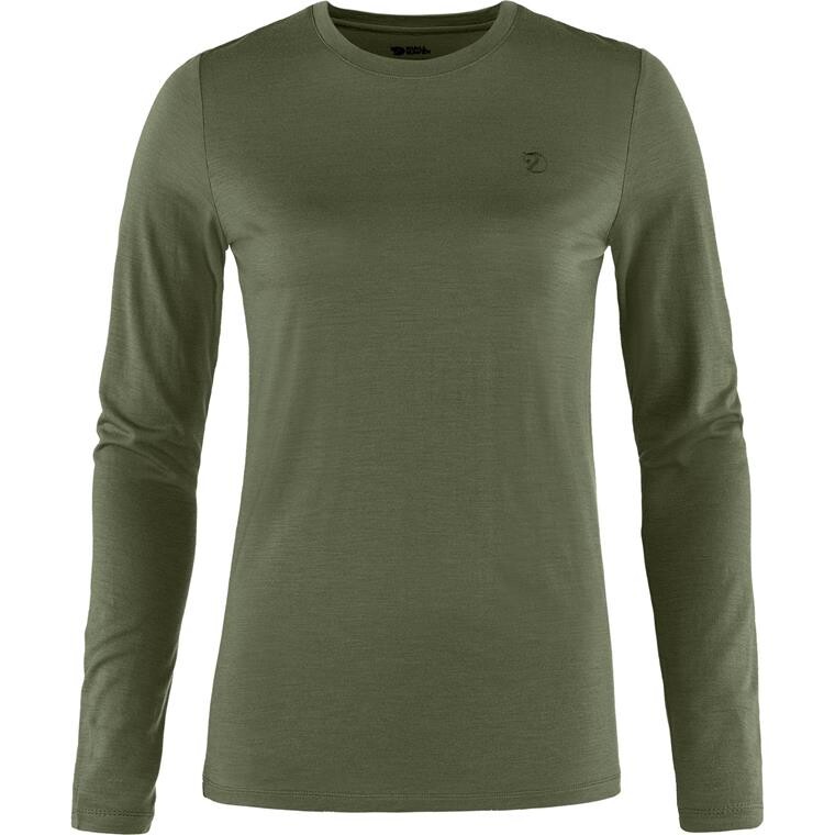 Fjällräven Womens Abisko Wool L/S  (Grøn (LAUREL GREEN/625) XX-small)