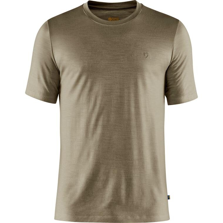 Fjällräven Mens Abisko Wool S/S  (Beige (LIGHT OLIVE/622) X-small)