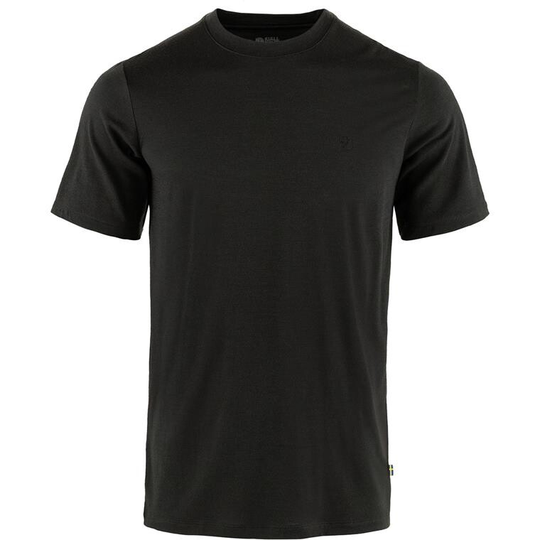 Fjällräven Mens Abisko Wool S/S  (Sort (BLACK/550) X-small)