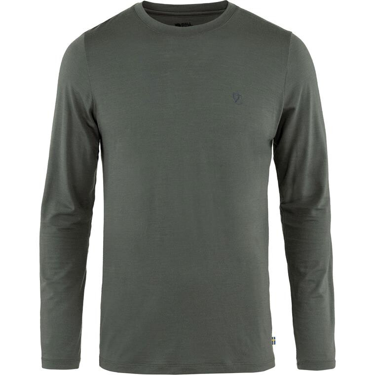 Fjällräven Mens Abisko Wool L/S  (Grå (BASALT/050) X-small)